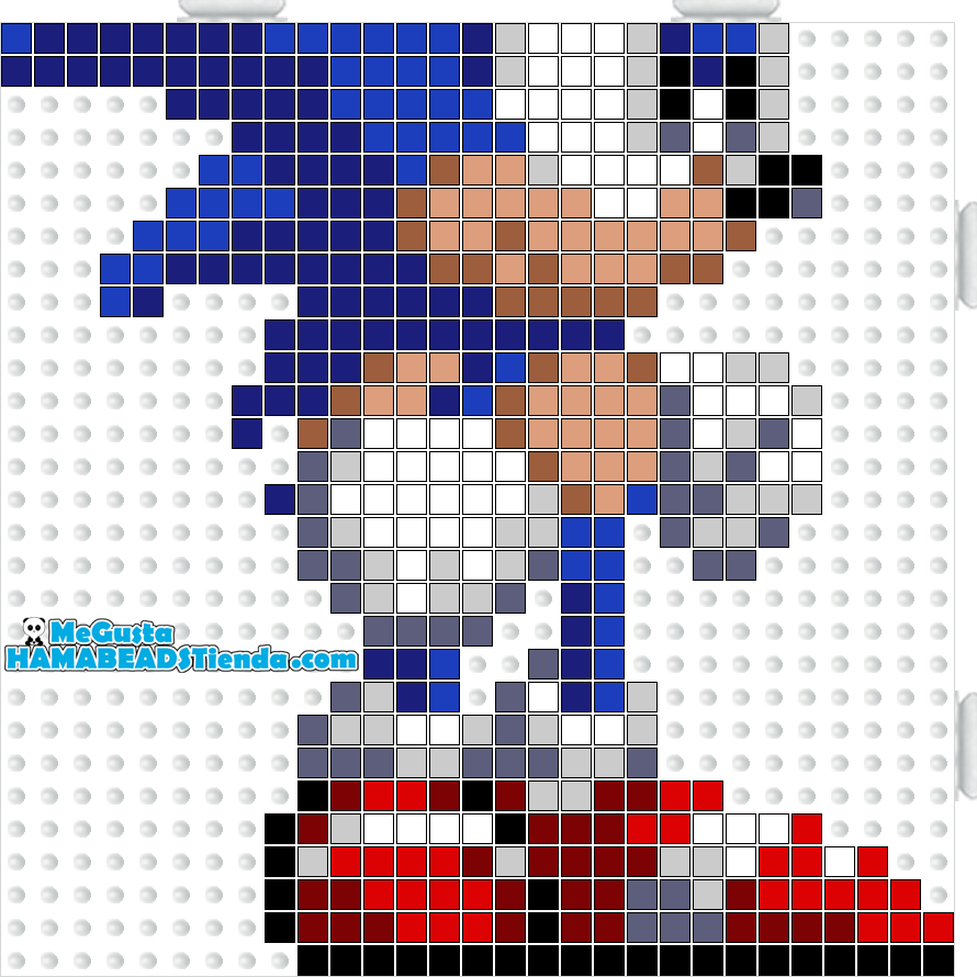 Sonic1 hama beads midi 2